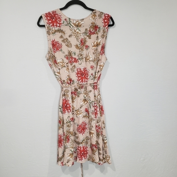 Lulus Best in Bloom Blush Floral Print Wrap Dress Size Large - Picture 10 of 13